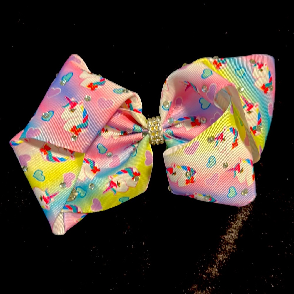 Unicorn & Rhinestone JOJO Bow